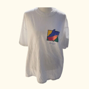 Vallarta Graphic Tee | Dolphin Print | Size XL | Vintage 90s